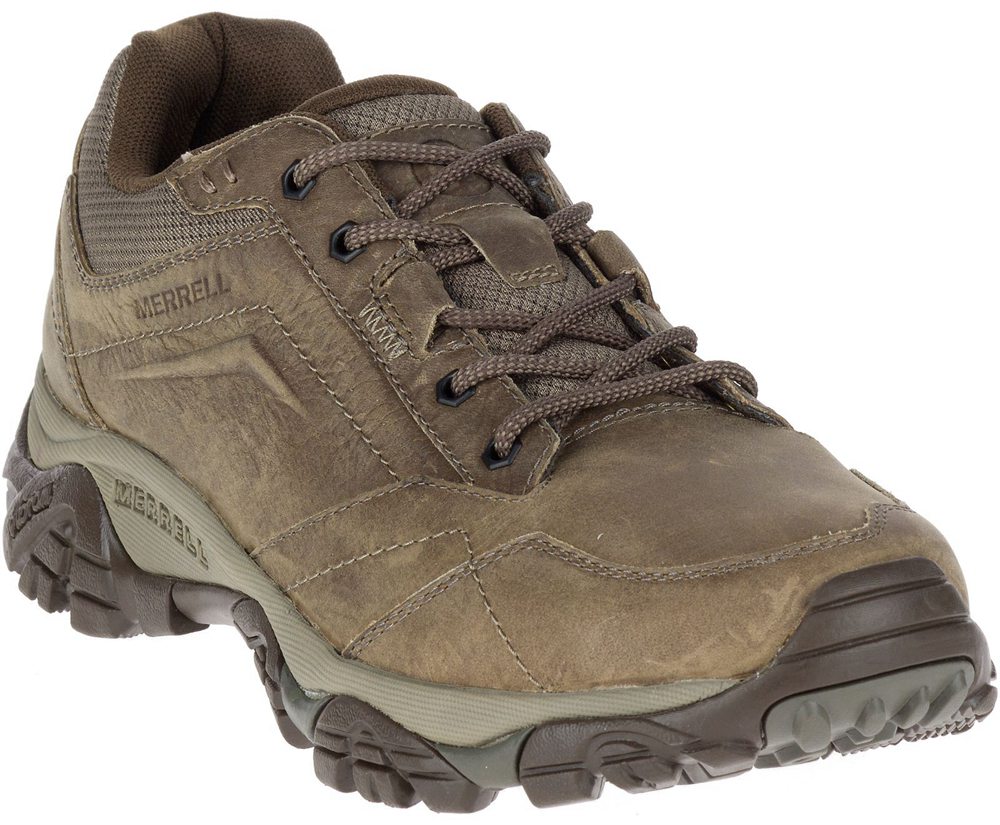 Buty Sportowe Merrell Męskie Oliwkowe - Moab Adventure Lace Wide Width - 794851-RMJ